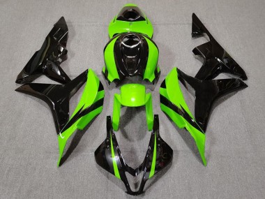 Verde Lima & Negro 2007-2008 Honda CBR600RR Carenados Moto