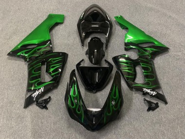 Verde Llama 2005-2006 Kawasaki ZX6R Carenados Moto