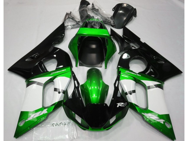 Verde Metalizado 1998-2002 Yamaha R6 Carenados Moto Verde Metalizado 1998-2002 Yamaha R6 Carenados Moto