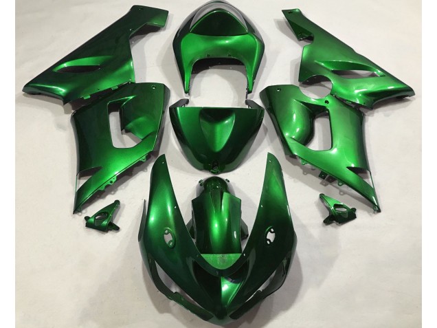 Verde Metalizado 2005-2006 Kawasaki ZX6R Carenados Moto Verde Metalizado 2005-2006 Kawasaki ZX6R Carenados Moto