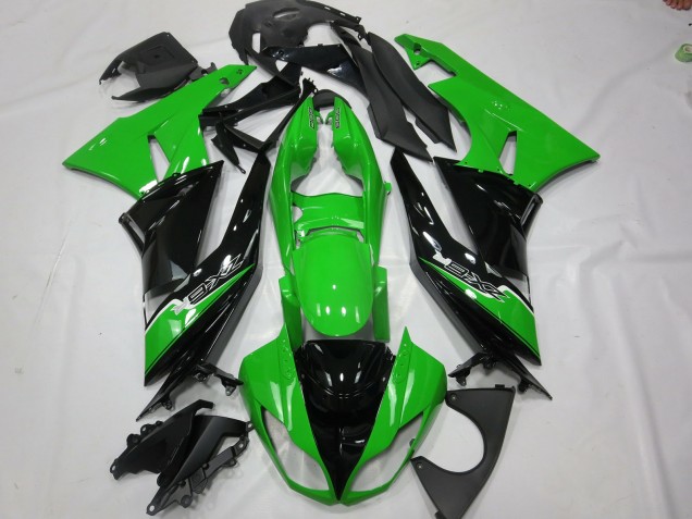 Verde Negro 2009-2012 Kawasaki ZX6R Carenados Moto Verde Negro 2009-2012 Kawasaki ZX6R Carenados Moto