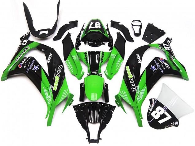 Verde & Negro 2016-2019 Kawasaki ZX10R Carenados Moto Verde & Negro 2016-2019 Kawasaki ZX10R Carenados Moto