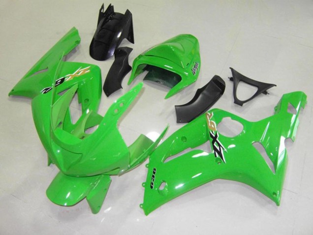 Verde Negro Cheq 2003-2004 Kawasaki ZX6R Carenados Moto Verde Negro Cheq 2003-2004 Kawasaki ZX6R Carenados Moto