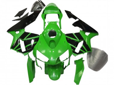 Verde Negro Sin Calcomanías 2003-2004 Honda CBR600RR Carenados Moto