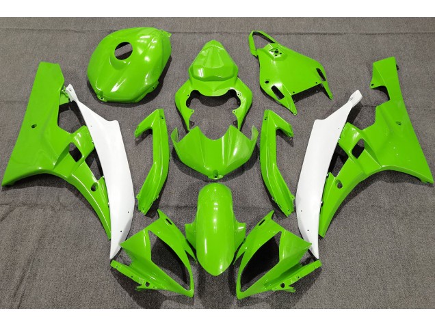 Verde Perla 2006-2007 Yamaha R6 Carenados Moto Verde Perla 2006-2007 Yamaha R6 Carenados Moto