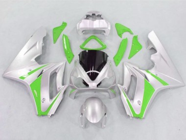 Verde & Plata 2006-2008 Triumph Daytona 675 Carenados Moto