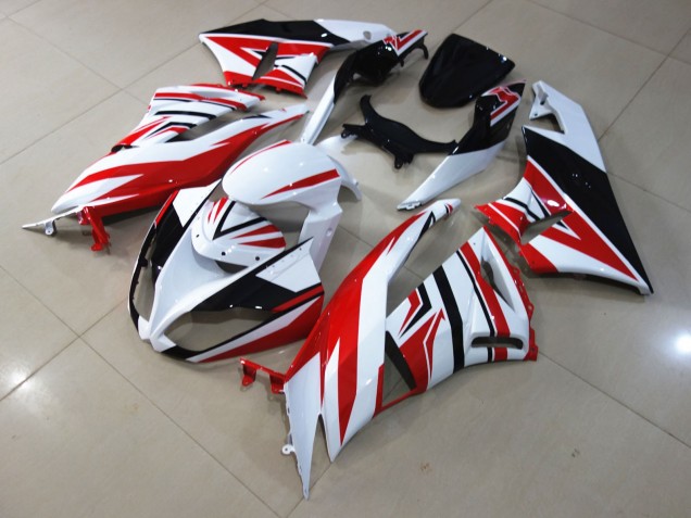 Zagg Rojo Blanco 2009-2012 Kawasaki ZX6R Carenados Moto Zagg Rojo Blanco 2009-2012 Kawasaki ZX6R Carenados Moto